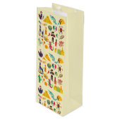 Mexico Symbolen Wijn Cadeautas (Voorkant Gekanteld)