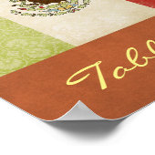 Mexico-tabelnummer Poster (Hoek)