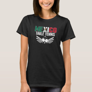Mexico Table Tennis ondersteunt Mexicaanse pingpon T-shirt