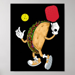 Mexico Taco Pickleball Player Sportlover Cinco D Poster