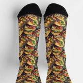 Mexico Taco Waterverf Art Sokken (Top)