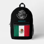 Mexico tas, Mexicaanse vlag, embleem / patriots Bedrukte Rugzak (Voorkant)