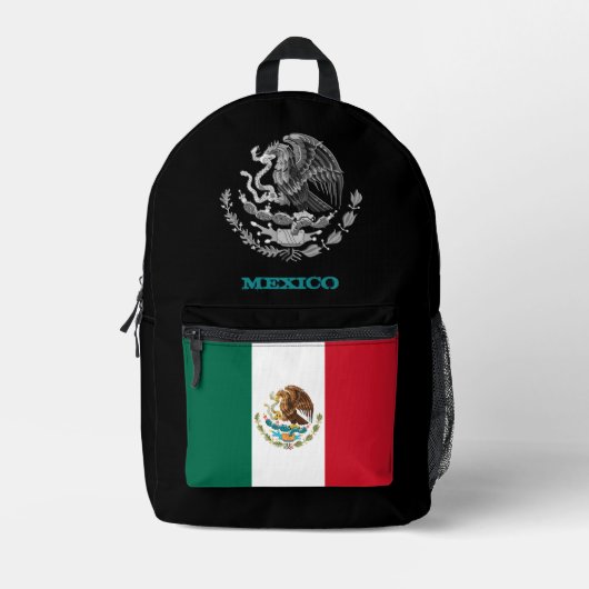 Mexico tas, Mexicaanse vlag, embleem / patriots Bedrukte Rugzak (Voorkant)