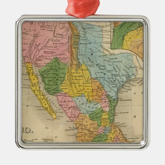 Mexico, Texas Metalen Ornament (Voorkant)