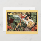 Mexico Toerisme Tropisch Kleurrijk Reizen Briefkaart (Voorkant / Achterkant)