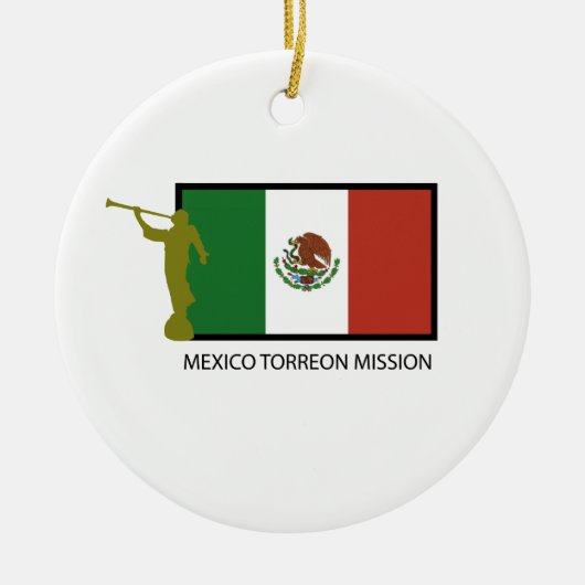 MEXICO TORREON MISSIE LDS CTR KERAMISCH ORNAMENT (Voorkant)