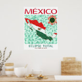 Mexico Total Eclipse-Poster Poster (Keuken)