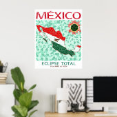 Mexico Total Eclipse-Poster Poster (Thuiskantoor)