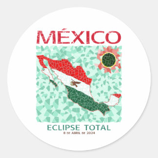 Mexico totale eclips ronde Sticker