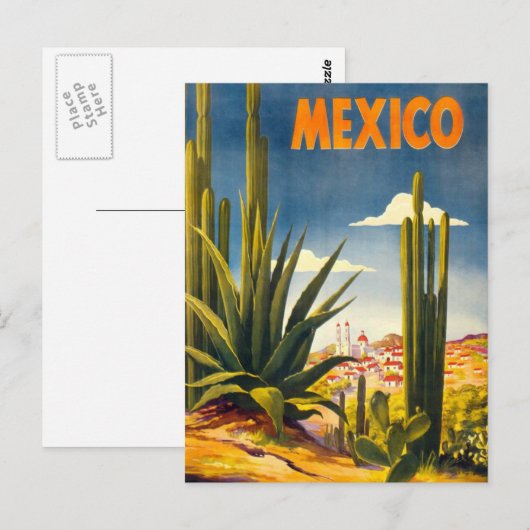  Mexico Travel Briefkaart (Voorkant / Achterkant)