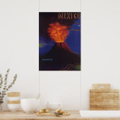  Mexico Travel Paricutin Volcano Poster (Keuken)