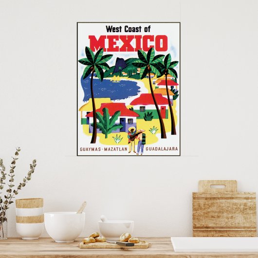 Mexico Travel Poster (Keuken)