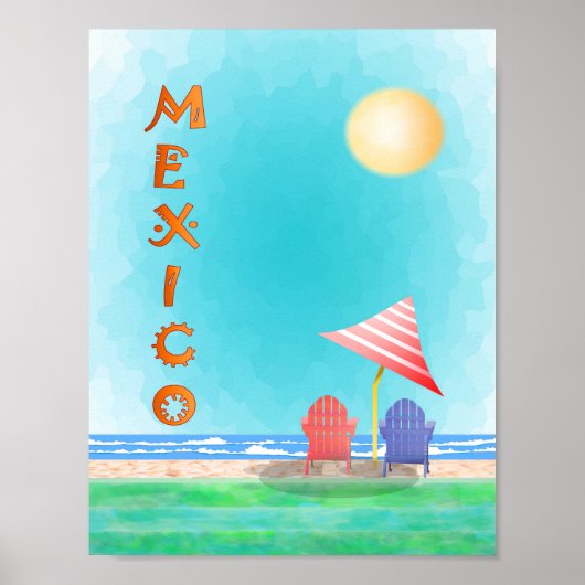 Mexico Travel Poster (Voorkant)