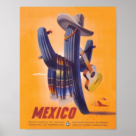 Mexico Travel Poster 1 (Voorkant)