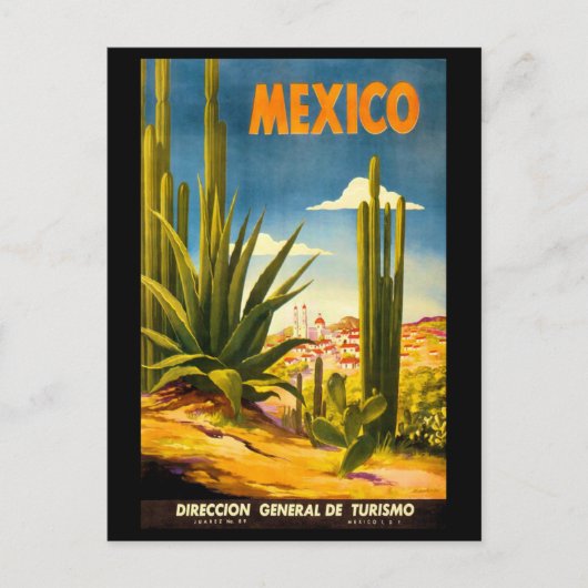Mexico Travel Poster Briefkaart (Voorkant)