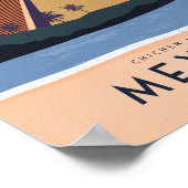 Mexico Travel poster Chichen itza (Hoek)