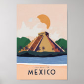 Mexico Travel poster Chichen itza (Voorkant)