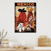 Mexico ~ Travel Poster Mexicanen Zarapes (Keuken)