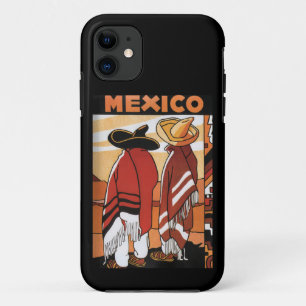 Mexico ~ Travel Poster Mexicanen Zarapes Case-Mate iPhone Case