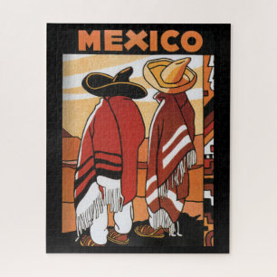 Mexico ~ Travel Poster Mexicanen Zarapes Legpuzzel
