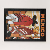 Mexico ~ Travel Poster Mexicanen Zarapes Legpuzzel (Horizontaal)