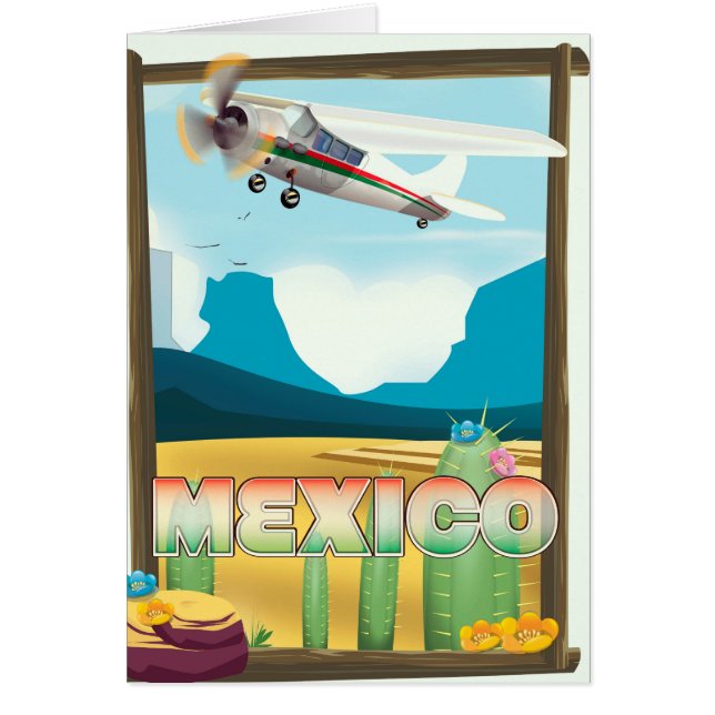 Mexico Travel poster print. (Voorkant)