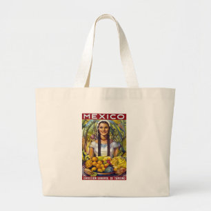 Mexico Travel Tourism Advertisation Grote Tote Bag