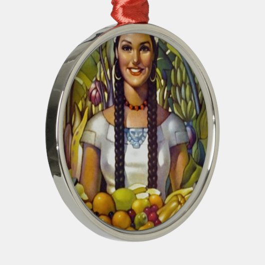  Mexico Travel Tourism Advertisation Metalen Ornament (Rechts)