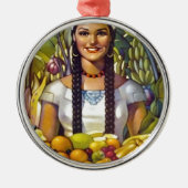  Mexico Travel Tourism Advertisation Metalen Ornament (Voorkant)