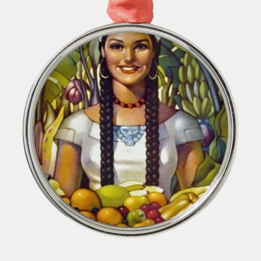  Mexico Travel Tourism Advertisation Metalen Ornament (Voorkant)