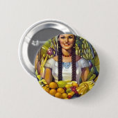  Mexico Travel Tourism Advertisation Ronde Button 5,7 Cm (Voorkant /achterkant)