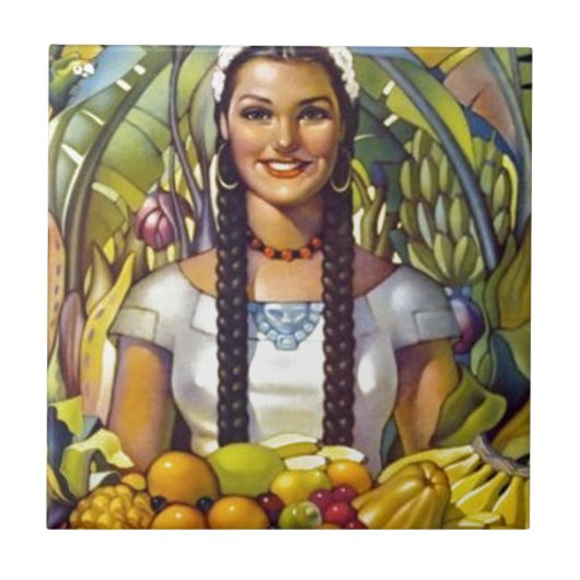  Mexico Travel Tourism Advertisation Tegeltje (Voorkant)