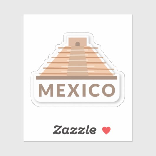 Mexico Travel Vinyl Sticker (Vel)