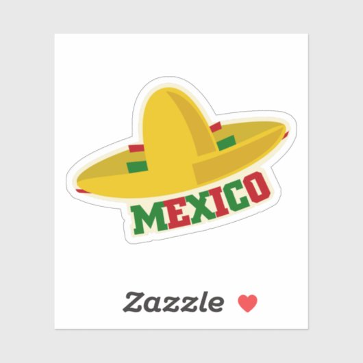 Mexico Travel Vinyl Sticker (Vel)