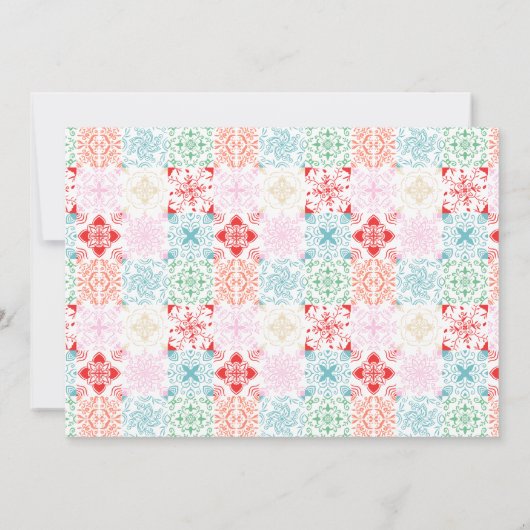 Mexico Tropische waterverf QR bestemming bruiloft Kaart (Achterkant)