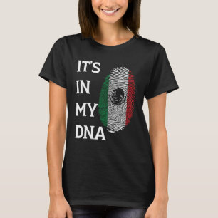 Mexico Trots Mexicaanse Vlag Staatsvlag Dna Vlag T-shirt