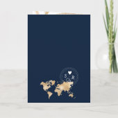 Mexico Trouwbestemming Paspoort Wereldkaart Palm (Achterkant)