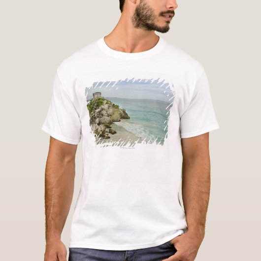 Mexico, Tulum, oude ruïnes op het strand T-shirt (Voorkant)