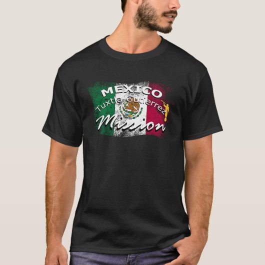 Mexico Tuxtla Gutierrez Mormon LDS Mission Mission T-shirt (Voorkant)