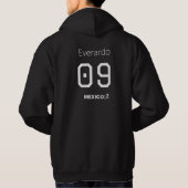 Mexico Uitshirt Stijl Custom Rugnummer Print Hoodie (Achterkant)