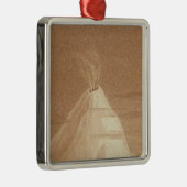 Mexico-Uitzicht Orizaba Metalen Ornament (Rechts)