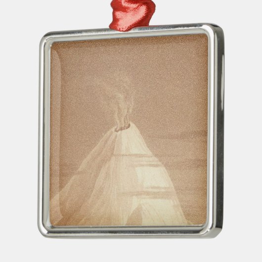 Mexico-Uitzicht Orizaba Metalen Ornament (Links)