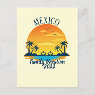 Mexico Vacation 2021 Travel Trip Group Matching Briefkaart