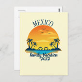 Mexico Vacation 2021 Travel Trip Group Matching Briefkaart (Voorkant / Achterkant)