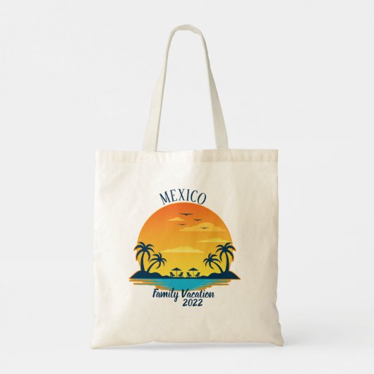 Mexico Vacation 2021 Travel Trip Group Matching Tote Bag (Achterkant)
