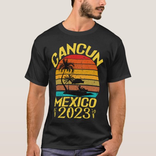 Mexico Vacation 2023, Cancun Mexico 2023 Souvenir T-shirt (Voorkant)