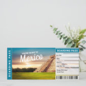 Mexico Vakantie Reis Cadeau Ticket (Staand voorkant)