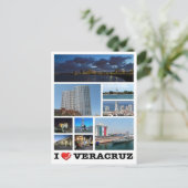 Mexico - Veracruz - I Love - Briefkaart (Staand voorkant)