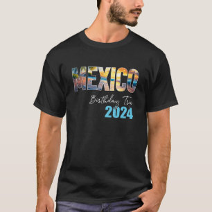 Mexico Verjaardagsreis 2024 Vakantie Party Crew Cr T-shirt