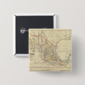 Mexico Vierkante Button 5,1 Cm (Voorkant /achterkant)